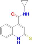 N-Cyclopropyl-1,2-dihydro-2-thioxo-4-quinolinecarboxamide