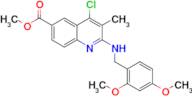 Methyl 4-chloro-2-((2,4-dimethoxybenzyl)amino)-3-methylquinoline-6-carboxylate