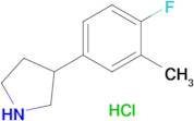 3-(4-Fluoro-3-methylphenyl)pyrrolidine hydrochloride