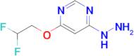 4-(2,2-Difluoroethoxy)-6-hydrazinylpyrimidine