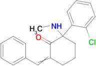 2-(2-Chlorophenyl)-2-(methylamino)-6-(phenylmethylene)cyclohexanone