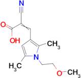 2-Cyano-3-[1-(2-methoxyethyl)-2,5-dimethyl-1h-pyrrol-3-yl]prop-2-enoic acid