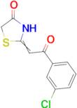 2-[2-(3-chlorophenyl)-2-oxoethylidene]-1,3-thiazolidin-4-one