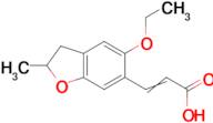 3-(5-Ethoxy-2-methyl-2,3-dihydrobenzofuran-6-yl)acrylic acid