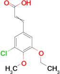 3-(3-Chloro-5-ethoxy-4-methoxyphenyl)acrylic acid