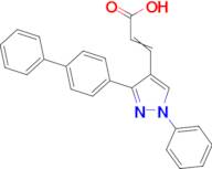 3-(3-([1,1'-biphenyl]-4-yl)-1-phenyl-1h-pyrazol-4-yl)acrylic acid
