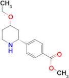 Methyl 4-((2R,4S)-4-ethoxypiperidin-2-yl)benzoate