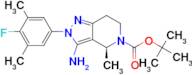 Tert-butyl (S)-3-amino-2-(4-fluoro-3,5-dimethylphenyl)-4-methyl-2,4,6,7-tetrahydro-5H-pyrazolo[4,3…