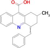 4-Benzylidene-2-methyl-1,2,3,4-tetrahydroacridine-9-carboxylic acid