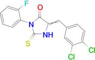 5-(3,4-Dichlorobenzylidene)-3-(2-fluorophenyl)-2-thioxoimidazolidin-4-one