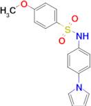 N-(4-(1H-pyrrol-1-yl)phenyl)-4-methoxybenzenesulfonamide