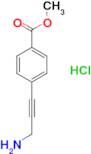 Methyl 4-(3-aminoprop-1-yn-1-yl)benzoate hydrochloride