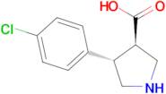 (3R,4S)-4-(4-chlorophenyl)pyrrolidine-3-carboxylic acid