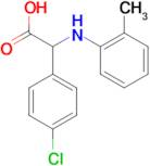 2-(4-Chlorophenyl)-2-(o-tolylamino)acetic acid