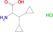 2-Amino-3,3-dicyclopropylpropanoic acid hydrochloride