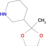 3-(2-Methyl-1,3-dioxolan-2-yl)piperidine