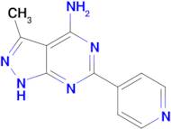 3-methyl-6-(pyridin-4-yl)-1H-pyrazolo[3,4-d]pyrimidin-4-amine