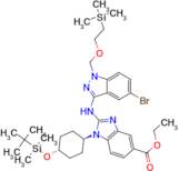 trans-Ethyl 2-((5-bromo-1-((2-(trimethylsilyl)ethoxy)methyl)-1H-indazol-3-yl)amino)-1-((1r,4r)-4-(…