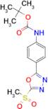 tert-Butyl (4-(5-(methylsulfonyl)-1,3,4-oxadiazol-2-yl)phenyl)carbamate