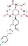 (2R,3R,4R,5S,6R)-2-(acetoxymethyl)-6-(3-((5-(4-fluorophenyl)thiophen-2-yl)methyl)-4-methylphenyl)t…