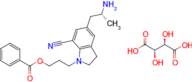 (R)-3-(5-(2-aminopropyl)-7-cyanoindolin-1-yl)propyl benzoate (2R,3R)-2,3-dihydroxysuccinate