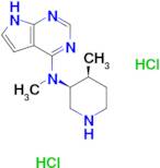 N-methyl-N-((3S,4S)-4-methylpiperidin-3-yl)-7H-pyrrolo[2,3-d]pyrimidin-4-amine (dihydrochloride)