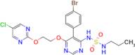 N-[5-(4-Bromophenyl)-6-[2-[(5-chloro-2-pyrimidinyl)oxy]ethoxy]-4- pyrimidinyl]-N'-propylsulfamide