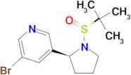 3-bromo-5-((S)-1-((S)-tert-butylsulfinyl)pyrrolidin-2-yl)pyridine