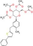 (2R,3R,4R,5S,6S)-2-(acetoxymethyl)-6-(4-methyl-3-((5-phenylthiophen-2-yl)methyl)phenyl)tetrahydr...