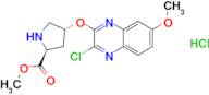 Methyl (2S)-4-((3-chloro-7-methoxyquinoxalin-2-yl)oxy)pyrrolidine-2-carboxylate hydrochloride