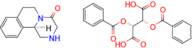 (R)-2,3,6,7-tetrahydro-1H-pyrazino[2,1-a]isoquinolin-4(11bH)-one (2R,3R)-2,3-bis(benzoyloxy)succin…