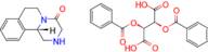 (S)-2,3,6,7-tetrahydro-1H-pyrazino[2,1-a]isoquinolin-4(11bH)-one (2S,3S)-2,3-bis(benzoyloxy)succ...