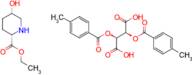 (2S,5S)-ethyl 5-hydroxypiperidine-2-carboxylate (2S,3S)-2,3-bis((4-methylbenzoyl)oxy)succinate