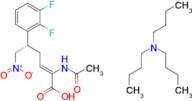 Tributylamine (S,Z)-2-acetamido-5-(2,3-difluorophenyl)-6-nitrohex-2-enoate