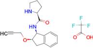(S)-N-((1S,2R)-2-(prop-2-yn-1-yloxy)-2,3-dihydro-1H-inden-1-yl)pyrrolidine-2-carboxamide 2,2,2-trifluoroacetate