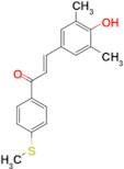 1-(4-Methylthiophenyl)-3-(3,5-dimethyl-4-hydroxyphenyl)prop-2-en-1-one