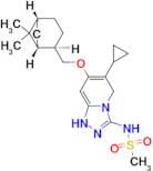 N-(6-cyclopropyl-7-(((1R,2R,5R)-6,6-dimethylbicyclo[3.1.1]heptan-2-yl)methoxy)-1H-4l4-[1,2,4]triazolo[4,3-a]pyridin-3-yl)methanesulfonamide