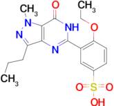 4-ethoxy-3-(1-methyl-7-oxo-3-propyl-6,7-dihydro-1H-pyrazolo[4,3-d]pyrimidin-5-yl)benzenesulfonic acid (Sildenafil Impuruity)
