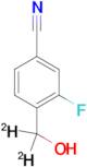 3-Fluoro-4-(hydroxymethyl)benzonitrile-d2