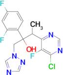6-Chloro-α-(2,4-difluorophenyl)-5-fluoro-β-methyl-α-(1H-1,2,4-triazol-1-ylmethyl)-4-pyrimidineethanol