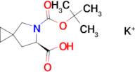 (R)-5-(tert-butoxycarbonyl)-5-azaspiro[2.4]heptane-6-carboxylic acid, potassium salt