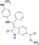 (Z)-Methyl 3-(((4-(methylamino)phenyl)amino)(phenyl)methylene)-2-oxoindoline-6-carboxylate (Nintedanib Impurity)