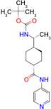 (1R)-trans-4-[N-Boc-1-aminoethyl]-N-4-pyridinyl-cyclohexanecarboxamide