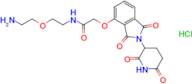 Thalidomide-O-amido-PEG-C2-NH2 (hydrochloride)
