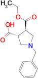 trans-1-Benzyl-4-(ethoxycarbonyl)pyrrolidine-3-carboxylic acid