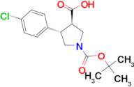 trans-1-Boc-4-(4-chlorophenyl)-pyrrolidine-3-carboxylic acid