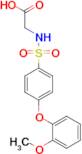 ((4-(2-Methoxyphenoxy)phenyl)sulfonyl)glycine