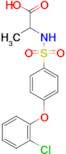 N-[4-(2-Chlorophenoxy)phenylsulfonyl]-DL-alanine