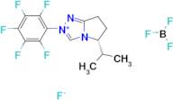 (R)-5-isopropyl-2-(perfluorophenyl)-6,7-dihydro-5H-pyrrolo[2,1-c][1,2,4]triazol-2-ium tetrafluor...