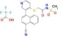 2-((3-(4-Cyanonaphthalen-1-yl)pyridin-4-yl)thio)-N-(methylsulfonyl)acetamide 2,2,2-trifluoroacetate